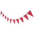 thumbnail image 1 of Ola Punto Hugo Banderín Decoración colgante de Papel rojo para cumpleaños, 1 of 8