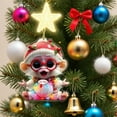thumbnail image 5 of Mecorevxz 3.15" Christmas Acrylic Flat Ornaments-Cute Animal Christmas Pendants Suitable for Christmas Tree Hanging Decorations,Christmas Gifts, 5 of 6