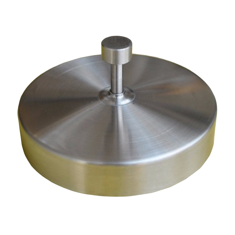 Stainless Steel Round Shape Press 9.5cm Meat Beef Grill Burger Press ...