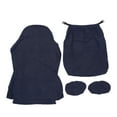 thumbnail image 1 of Chair Cover Kit Breathable Dustproof Washable Pure Color Skin Friendly Stretchable Chair Cover Set for Office Home Navy Blue, 1 of 14