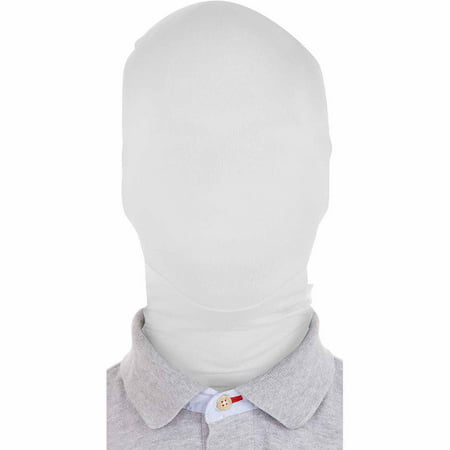 Original Morphsuits Solid White Morph Mask Costume Mask Hood One Size