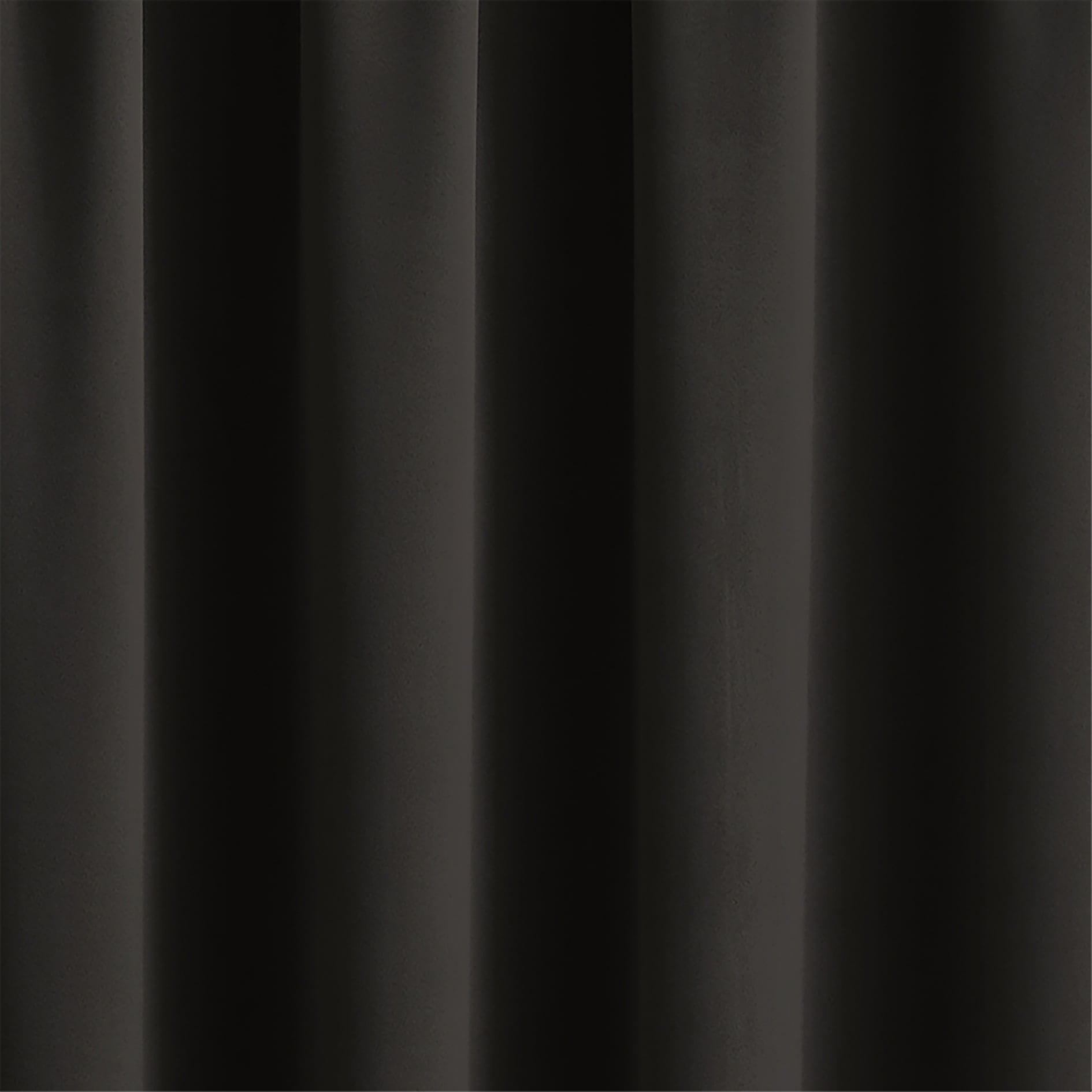 Mainstays Room Darkening Grommet Curtain Panel Pair, Set of 2, Black, 30"W x 84"L