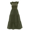 thumbnail image 3 of Scoop Women’s Plisse Halter Maxi Dress with Cutouts, Sizes XS-XXL, 3 of 3