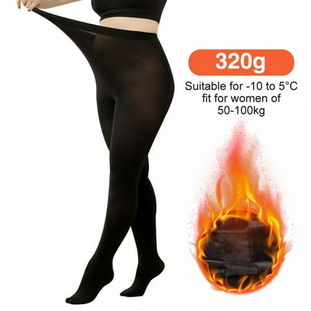 

Women Footed Girls Slim Thermal Fleece Lined Tights Warm Leggings 220g 320g Soft