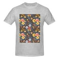 thumbnail image 4 of Bingfone Colorful Flowers With Butterfly Men'S Loose Fit Short-Sleeve Pocket T-Shirt, 4 of 7