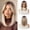 Blonde with Brown Roots, variant on This short, straight bob wig features bangs, a shoulder-length cut, and a natural, realistic look. It's suitable for everyday wear, parties, cosplay, and other occasions, and is appropriate for women