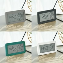 Items Viflosae Digital Alarm Clock With LCD Display Thermometers Hygrometer Digital Temperature Humidity Monitor Snooze Alarm With Smart Clock Calendar Electronics Gadgets