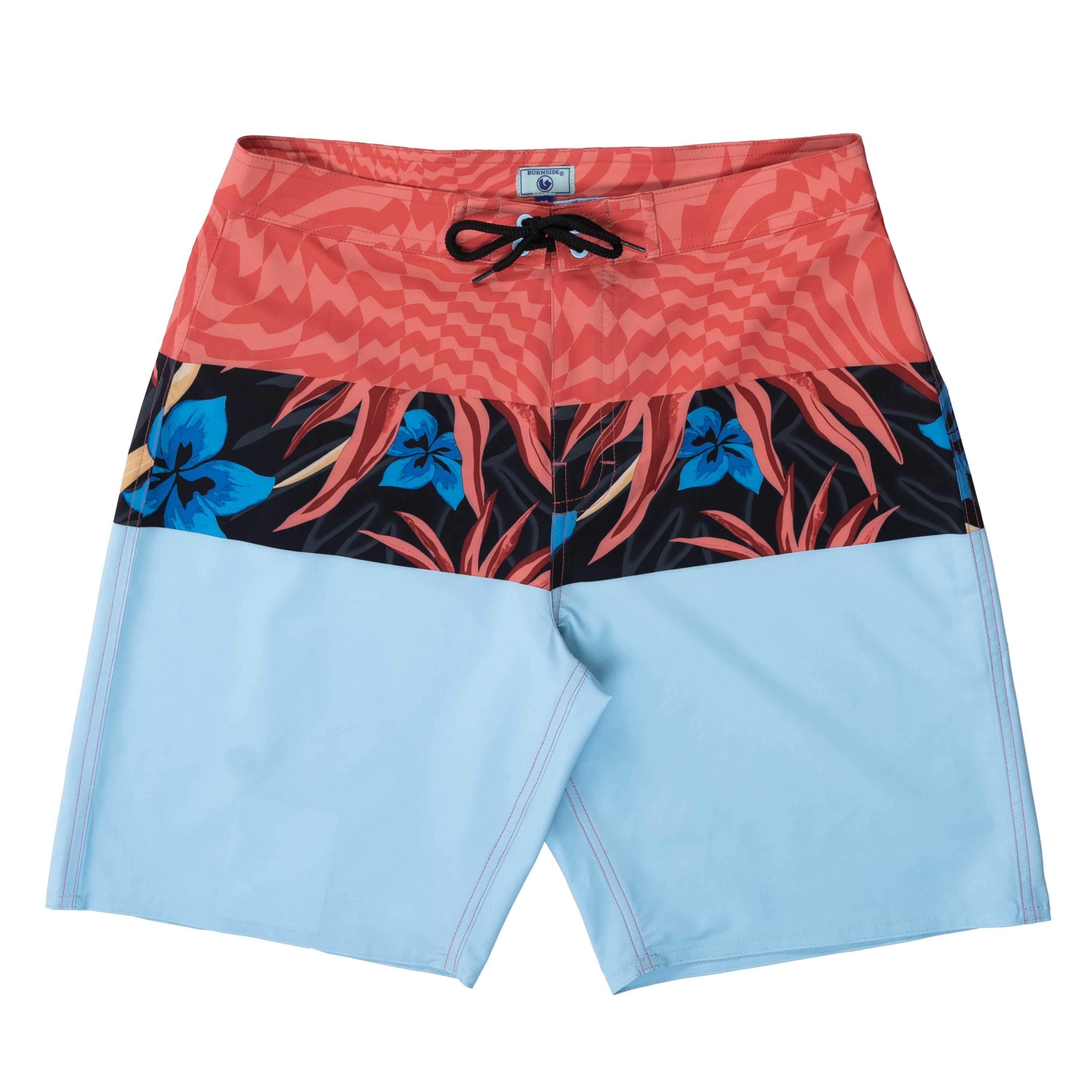 Burnside Men's Stretch Boardshorts, 9" Inseam, Sizes 30-38