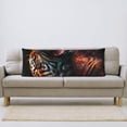 thumbnail image 5 of Fuzoiu Cool Tiger Print Body Pillowcase 20x54 in,Long Pillow Case, Microfiber Body Pillow Cover, Soft and Breathable Pillowcase, 5 of 7