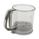 thumbnail image 5 of Taza de filtro de harina tipo prensa manual etiqueta de gramo precisa filtro de doble capa taza de tamiz de harina de malla semiautomática con tapa para herramientas para ANGGREK Otros, 5 of 8