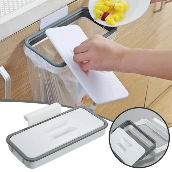 Boreal Craft Hanging Bag Holder Cupboard Door Back Rack Storage Waste Kitchen Cabinet Garbage Tools Kitchen Cabinet Door Hanging Can Dish Soap Holder for Kitchen Counter Dish Storage