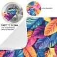 thumbnail image 2 of Yayeee Dish Drying Mat for Kitchen Counter 18"x24" Microfiber Absorbent Pad, Colorful Art Leaves Pattern, 2 of 7