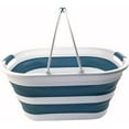 thumbnail image 4 of SAMMART 38L (10 Gallons) Collapsible Plastic Laundry Basket - Foldable Storage Container/Organizer - Portable Washing Tub - Space Saving Laundry Hamper, 4 of 7
