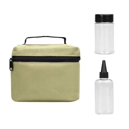 Portable Shaker Seasoning Dispenser 7Pcs Set with Rotating Lids & Travel Bag Jar Salt and Pepper Portable Shaker Seasoning Dispenser 7Pcs Set with Rotating Lids & Travel Bag Jar Salt and Pepper