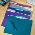 thumbnail image 2 of Pen+Gear Jewel Tone File Folders, Letter Size, Assorted Colors, 25 Count, 2 of 6