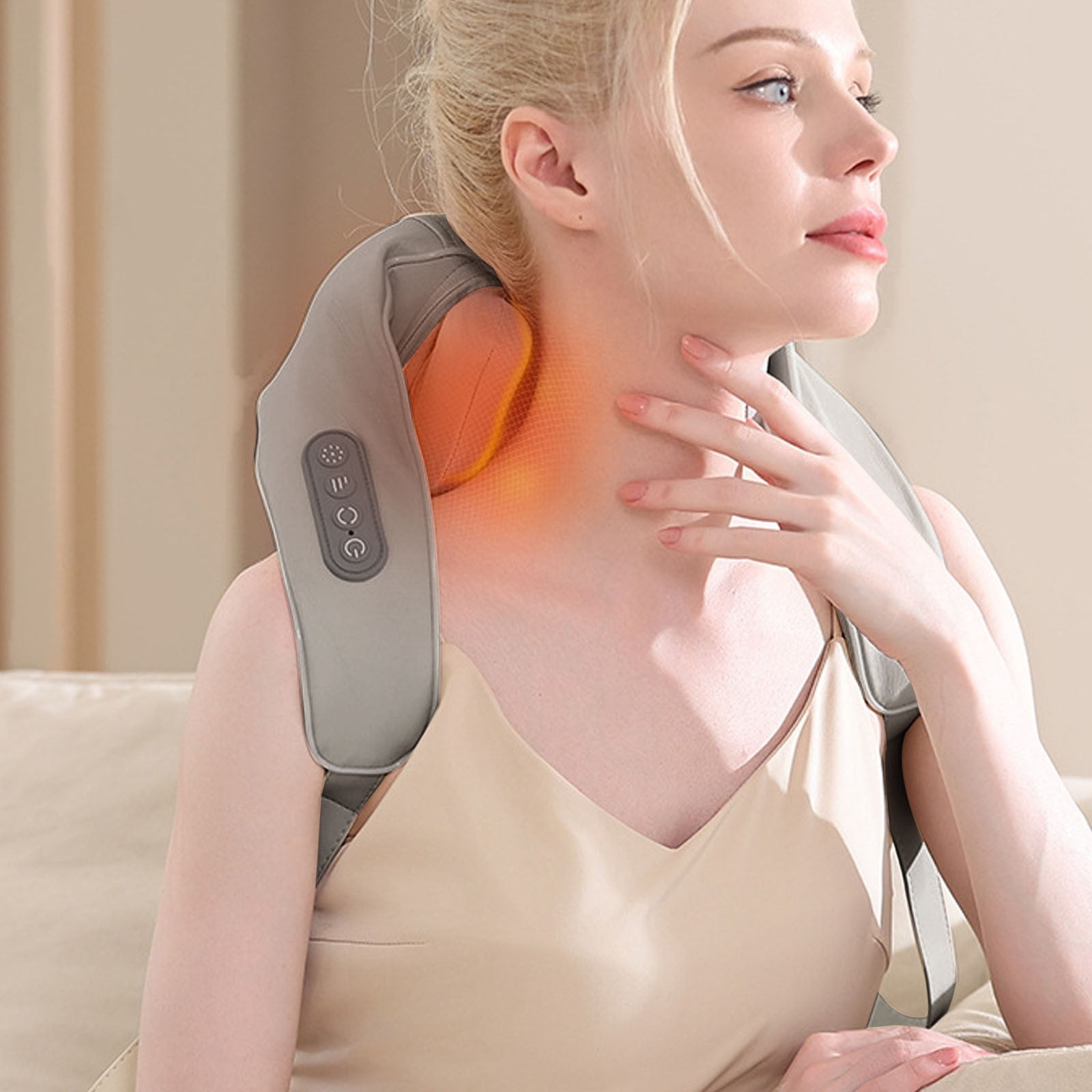 2026 New Upgraded Neck Massager for Pain Relief Deep Tissue, 8D Shiatsu Back Massager for Pain Relief Deep Tissue,Massager for Neck and Shoulder Pain,Back Massager with Heat