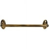 Alno A8022-18 Classic Traditional 18" Wide Single Rod Solid Brass 1" Thick Bathroom Towel