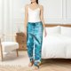 thumbnail image 4 of Balery Underwater Dolphin Scene Pantalones de pijama para mujer, pijamas ultraligeros, pantalones de estar por casa-Large, 4 of 6