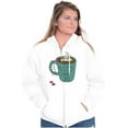 thumbnail image 3 of Need More Coffee Cute Funny Caturday Zip Hoodie Sweatshirt Women Brisco Brands X, 3 of 6