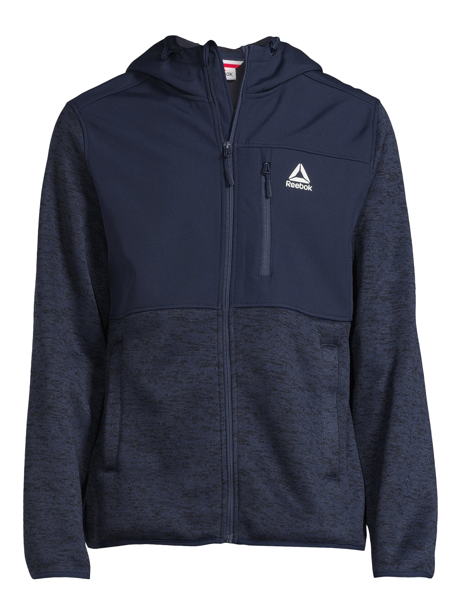 Reebok Delta Men's Hooded Sweater Fleece Jacket, Sizes M-2XL