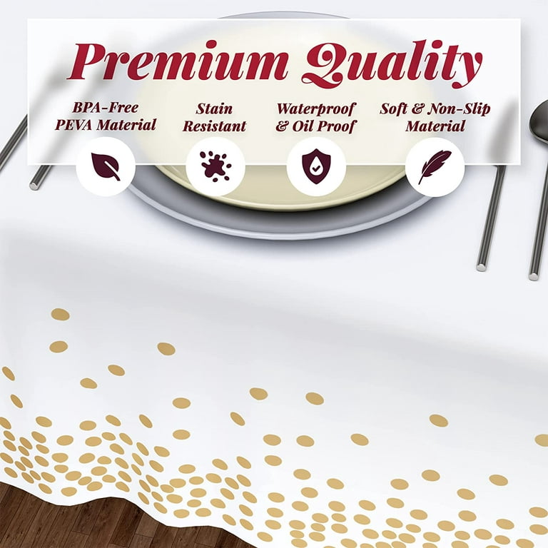 Premium Quality PACK OF 2 Disposable Paper Table Cloths / Table Covers  Party 