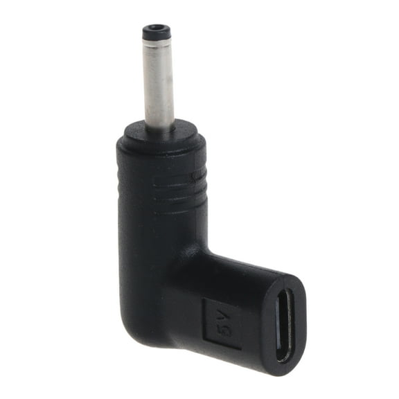 DC Power Adapter Type C Female to 3.5 x 1.35mm Male Plug Right Angled Connector Adapter 90° Plug Converter Adaptor