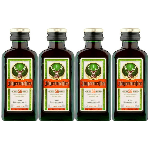 Pack de 4 Licor Jagermeister Mini 20 ml