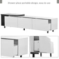 thumbnail image 5 of Aukfa TV Stand with 3 Large Drawers for TVs up to 80" - White, 5 of 8