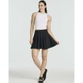 thumbnail image 2 of Real Essentials 4 Pack: Women's Soft Casual Pleated Mini Skirt - Skater A-Line Flowy Skirts (Available In Plus Size), 2 of 6