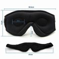 thumbnail image 2 of Black Sleep headphones - Sleep mask - Headband with earphones, 2 of 3
