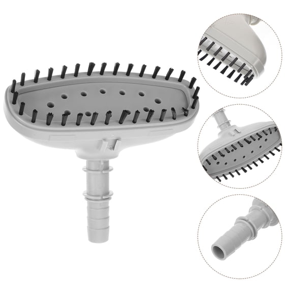 UPGRATOR 1Set Garment Steamer Nozzle for Home Ironing Clothes Care Grey Plastic