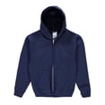 thumbnail image 2 of Jerzees Boys' Fleece Zip-up Hoodie Color: navy Size: 18 - 20, 2 of 2