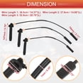 thumbnail image 3 of Unique Bargains Car Spark Plug Coil Wires 7mm Fit for Subaru Baja Forester Impreza 2.2L 2.5L No.SOA430Q119 - Pack of 4, 3 of 6