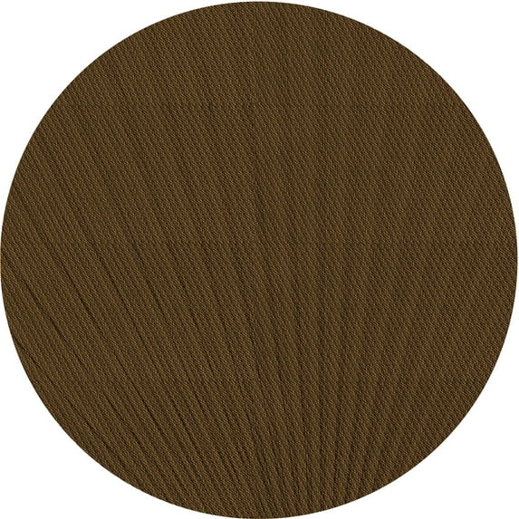Ahgly Company Indoor Round Patterned Dark Bronze Brown Area Rugs, 3' Round