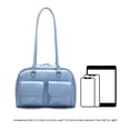 thumbnail image 2 of Bolso Hombro para Mujer Con Múltiples Bolsillos Mano Cuero PU (claro) Azul, 2 of 9