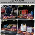 thumbnail image 3 of COEQINE Cargo Mat for SUV, All Weather Washable Car Boot Protection Stylish Dog Seat Cover Auto Interior Accessories for Halloween Decor, 29" x 39", Red Panda Witch Bat Purple, 3 of 7