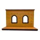 thumbnail image 1 of Marco de pared de ventana de madera para casa de muñecas, tablero de fondo, escena en miniatura. Estilo 1, 1 of 6