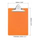 thumbnail image 2 of Portapapeles Duro Tablero Grande Capacidad Clip 8,9x12,6 Pulgadas A5 Carta Tamaño Poliestireno para Aula Oficina Arte, Naranja Paquete de 2 Unique Bargains portapapeles, 2 of 6
