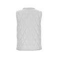 thumbnail image 4 of ClodeEU Women's Quilted Vest,Round Neck Zip Up With Pockets ,Lightweight Sleeveless Jacket White,Womens Plus M, 4 of 8