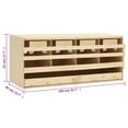thumbnail image 5 of vidaXL Chicken Nesting Boxes with Compartments Hen Laying Nest Solid Wood Pine, 5 of 72