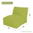thumbnail image 4 of Majestic Home Goods Decorative Peach Trellis Bean Bag Chair Lounger, 4 of 5