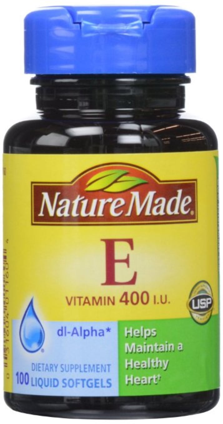 Nature Made dlAlpha Vitamin E 400 IU Softgels 100 ea (Pack of 2