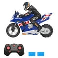 thumbnail image 1 of Graflsoa Moto RC Acrobatique Auto-Équilibrée à l'Échelle 1/6 avec Télécommande 2.4G, Double Batterie, Dérive 360°, Support à Roue Unique, Bleu, 1 of 6