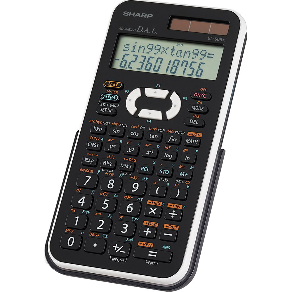 Sharp Electronics EL-506XBWH Engineering/Scientific Calculator, Black