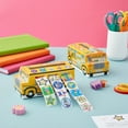 thumbnail image 2 of Juvale Teacher Reward Motivational Stickers - 6 Self-Adhesive Rolls (1080 Count) & 2 School Bus Dispensers - 1 in Multicolor Star, Square & Circle Designs - Classroom Essentials & Teacher Supplies, 2 of 10