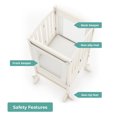 thumbnail image 4 of Guidecraft Contemporary Kitchen Helper Toddler Step Stool - Ivory: Adjustable, Kids Foldable Learning Toddler Tower with Safety Mat, 4 of 7