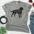 thumbnail image 2 of Black Lab Mama T-shirt, Unisex Women's Shirt, Labrador Retriever, Black Lab Owner, Best Dog Mama Gift, Dark Heather Gray, X-Large, 2 of 6