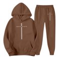 thumbnail image 4 of Christmas Sweaters Letter Print Hoodie Tracksuit Casual Pullover Hooded Sweatshirt With Jogger Pants Outfit For Daily Streetwear And Comfort Wear Ugly Christmas Sweaters, 4 of 4