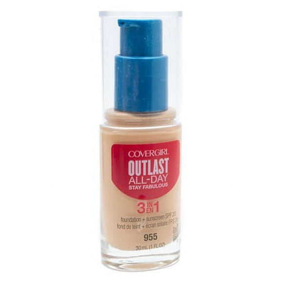 Covergirl Outlast Stay Fabulous 3-in-1 Foundation   Sunscreen SPF20, 955 Soft Honey  1 fl oz