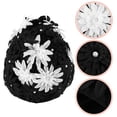 thumbnail image 4 of Miangastore Bonnets de Bain Floraux pour Femmes Réutilisables Brodés Bonnets de Bain pour Adultes Bonnet de Natation Bonnets de Bain pour le Bain Extérieur Été Natation, 4 of 8